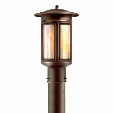 PIH6911OB Troy Exterior Highland Park Oil Rubbed Bronze Small 1 Light Post Lantern