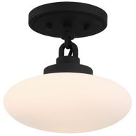 PKR-B8501-BF_CEILING Crystorama Parker 1 Light Black Forged Ceiling Mount
