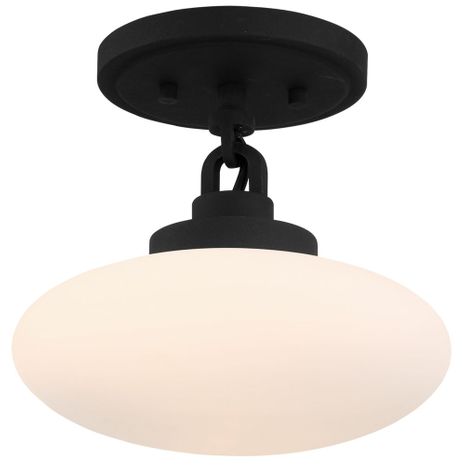 PKR-B8501-BF_CEILING Crystorama Parker 1 Light Black Forged Ceiling Mount