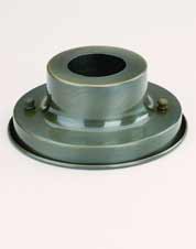 PM4948AN Troy Exterior Posts and Pier Mounts Antique Nickel Smooth Round Base Pier Mount