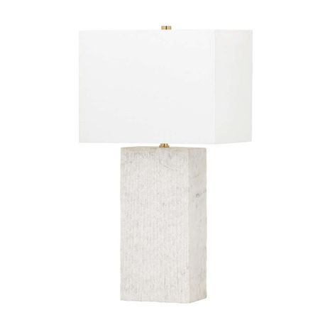 PTL1019-PBR Troy Lighting Seismic 1Lt Table Lamp with Patina Brass Finish