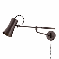 PTL1308-BRZ Troy Lighting Novel 1Lt Plug-in Wall Sconce with Bronze Finish