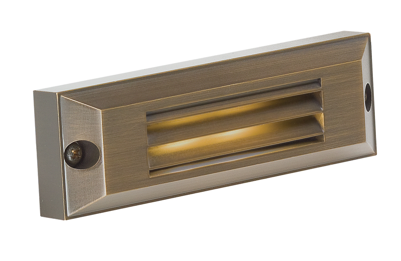 RS11BNAZ Troy Landscape Brass Step Light Rectangular Solid Brass LED