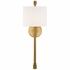 RAC-A3501-VG Crystorama Rachel 1 Light Vibrant Gold Sconce