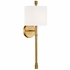 RAC-A3501-VG Crystorama Rachel 1 Light Vibrant Gold Sconce