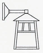 RB-10W Arroyo Craftsman 10" Raymond Wall Mount-Wet Rated
