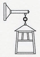 RB-8 Arroyo Craftsman 8" Raymond Wall Mount
