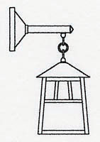 RB-8 Arroyo Craftsman 8" Raymond Wall Mount