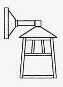 RB-8W Arroyo Craftsman 8" Raymond Wall Mount-Wet Rated