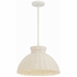 RES-10520-MT Crystorama Reese 1 Light Matte White Pendant