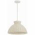 RES-10520-MT Crystorama Reese 1 Light Matte White Pendant