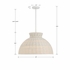 RES-10524-MT Crystorama Reese 4 Light Matte White Pendant