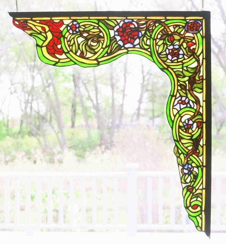 Right corner Tiffany window bracket