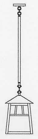 RSH-10 Arroyo Craftsman Ten-inch Raymond Stem-Hung Hanging Pendant