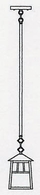 RSH-6 Arroyo Craftsman Six-inch Raymond Stem-Hung Hanging Pendant