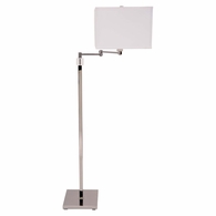 S901-PN House of Troy 56.5" Somerset Swing Arm Floor Lamp In Polished Nickel