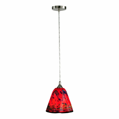SAH12068 Dale Tiffany Rivera Hand Blown Art Glass Mini Pendant