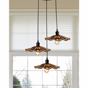 SAH15105 Dale Tiffany Burnt Sienna Hand Blown Art Glass Hanging Fixture
