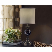 SAT16162 Springdale 21.25H Dunford Mosaic Art Glass Table Lamp