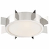 SOL-A3103-PN Crystorama Solas 3 Light Polished Nickel Flush Mount