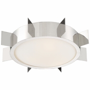 SOL-A3103-PN Crystorama Solas 3 Light Polished Nickel Flush Mount
