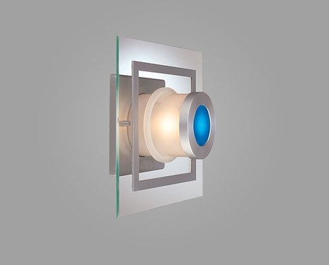 SS1003 CSL Lighting Drift 1 Light Wall Sconce In satin Aluminum Finish