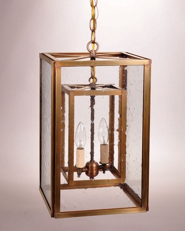 Ss1016 Northeast Lantern Transitional (2) Light Candelabra Hanging Fixture With Multiple Glass & Finish Options