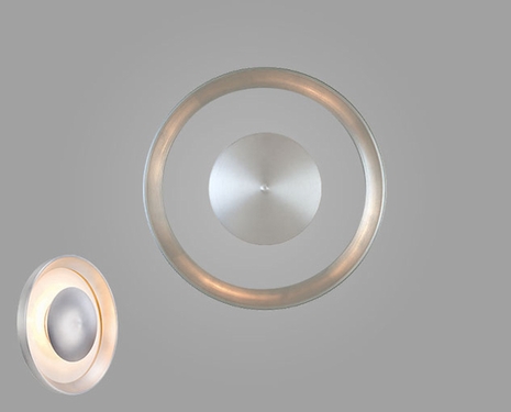 SS1018 CSL Lighting Eclipse 4 Light Wall Mount In satin Aluminum Finish