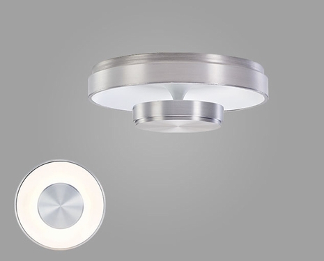 SS1019 CSL Lighting Eclipse 4 Light Flush In satin Aluminum Finish