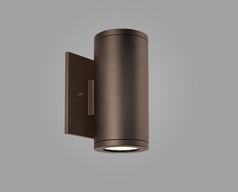 SS1020A CSL Lighting Silo 2 Light Wall Sconce - Dual In satin Aluminum Finish