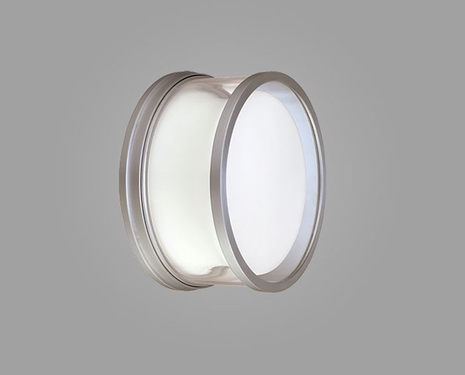 SS1021 CSL Lighting Gravity 1 Light Wall Mount Fluores In satin Aluminum Finish