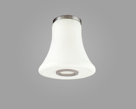 SS1041 CSL Lighting Curve 1 Light Flush Fluorescent In polished Chrome Finish