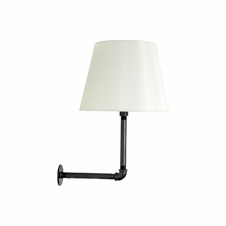 ST675-GT House of Troy Studio Industrial Granite Wall Lamp With Fabric Shade (Pin Up Only)