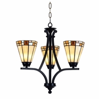 STH15083LED Springdale 17.75W 3-Light Sundance LED Tiffany Chandelier
