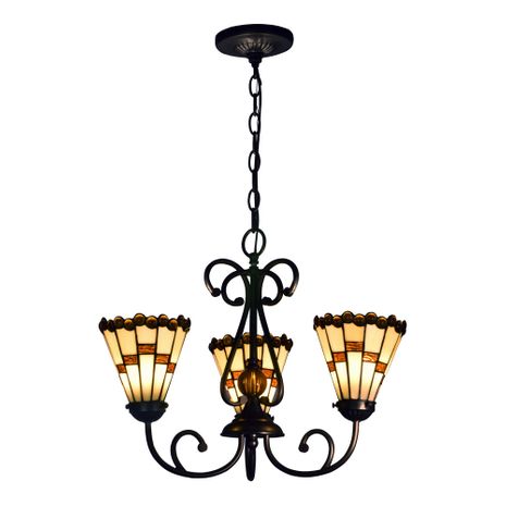 STH15097LED Springdale 18W Jerome LED 3-Light Tiffany Chandelier
