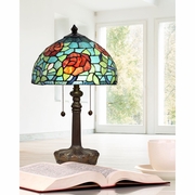 STT18146 Dale Tiffany Crimson Rose Tiffany Table Lamp