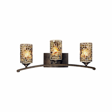 STW13016 Springdale 24.5W Knighton Tiffany Mosaic Art Glass Vanity Fixture