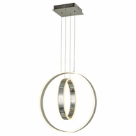T1000-CH Thumprints Chrome Aria Pendant