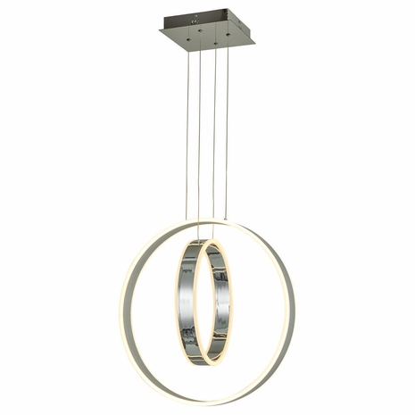 T1000-CH Thumprints Chrome Aria Pendant