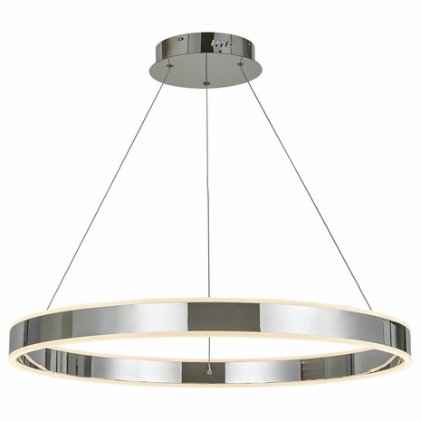 T1005-CH Thumprints Chrome Emeri Dining Chandelier