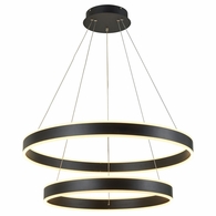 T1007-BK Thumprints Black Emeri Foyer Chandelier