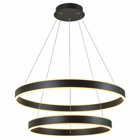 T1007-BK Thumprints Black Emeri Foyer Chandelier