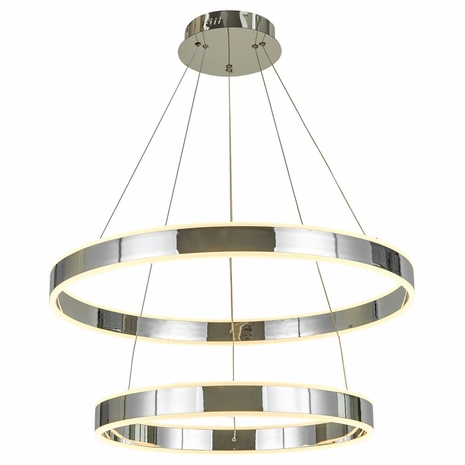 T1007-CH Thumprints Chrome Emeri Foyer Chandelier