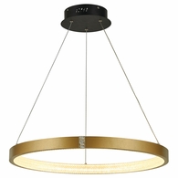 T1030-BG Thumprints Brushed Gold Kinsley Dining Chandelier