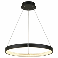 T1030-BK Thumprints Black Kinsley Dining Chandelier