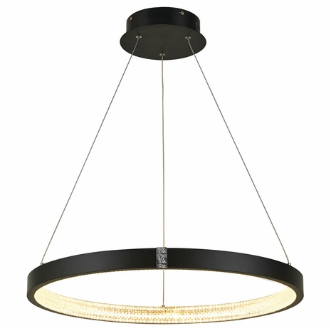 T1030-BK Thumprints Black Kinsley Dining Chandelier
