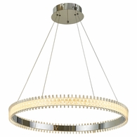 T1045-CH Thumprints Chrome Fusion Dining Chandelier