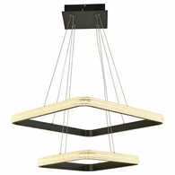 T1050-BK Thumprints Willow Black Foyer Chandelier