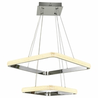 T1050-CH Thumprints Willow Chrome Foyer Chandelier