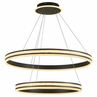 T1052-BK Thumprints Black Aurora Dining Chandelier